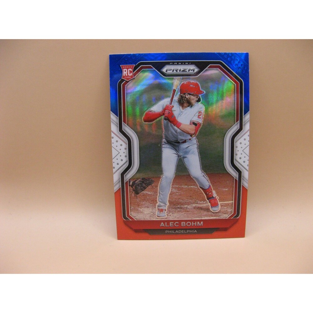 2021 Panini Prizm - Tier II Red White & Blue Prizm #140 Alec Bohm (RC) Phillies